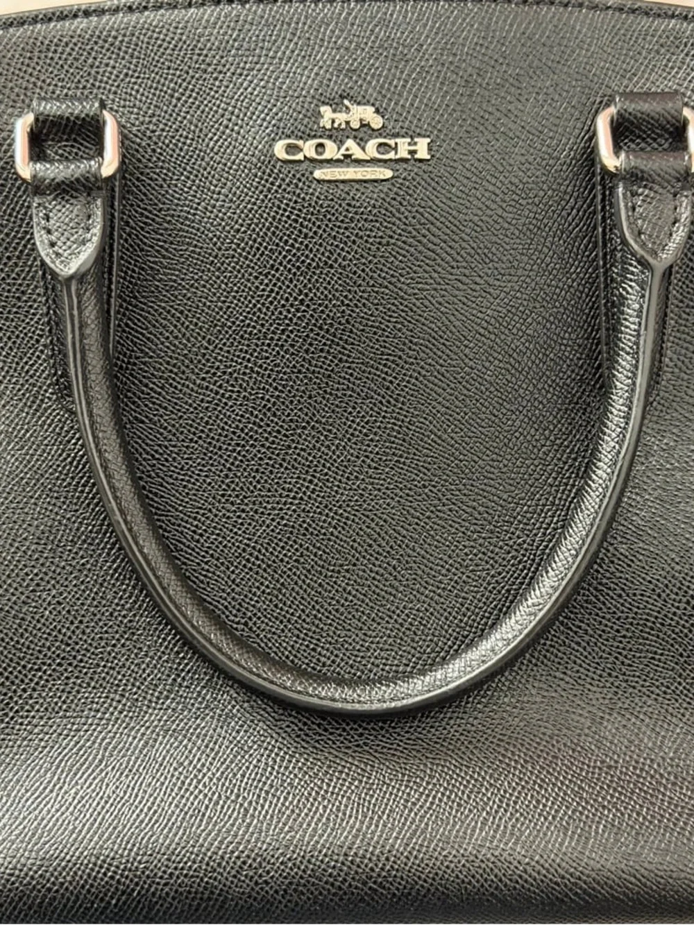 Coach Black Sage Carryall, with Chain Strap